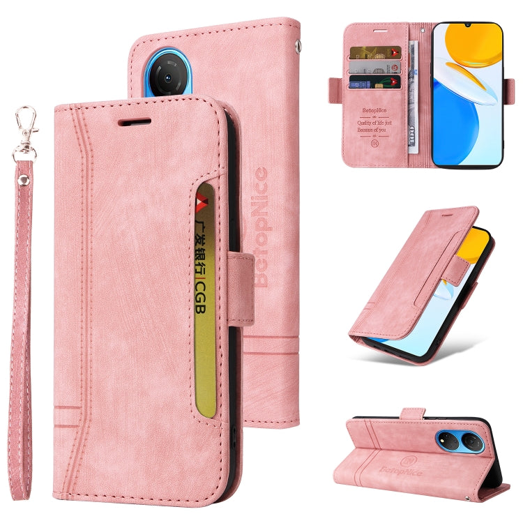 BETOPNICE Custodia per telefono in pelle con fibbia a doppio lato, For Honor X8, For Huawei nova 8i, For Motorola Moto G52 / G82, For Honor X7