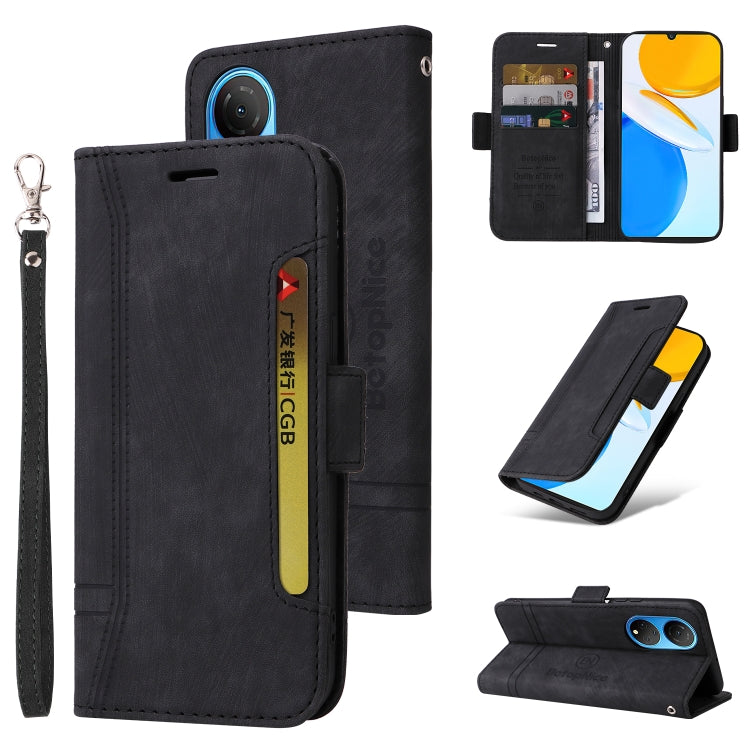 BETOPNICE Custodia per telefono in pelle con fibbia a doppio lato, For Honor X8, For Huawei nova 8i, For Motorola Moto G52 / G82, For Honor X7