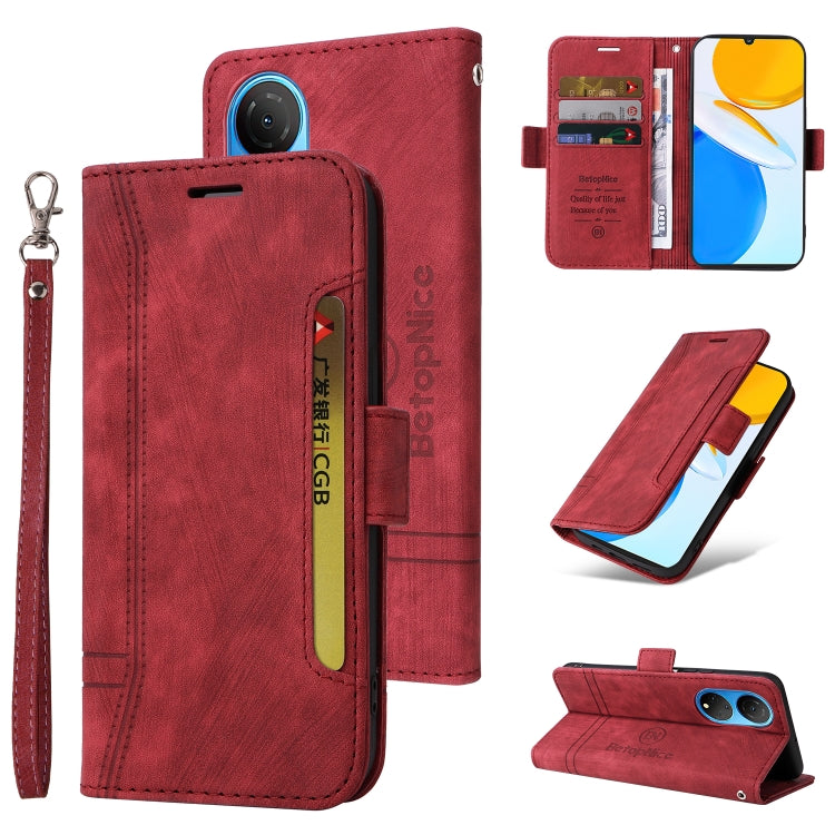 BETOPNICE Custodia per telefono in pelle con fibbia a doppio lato, For Honor X8, For Huawei nova 8i, For Motorola Moto G52 / G82, For Honor X7