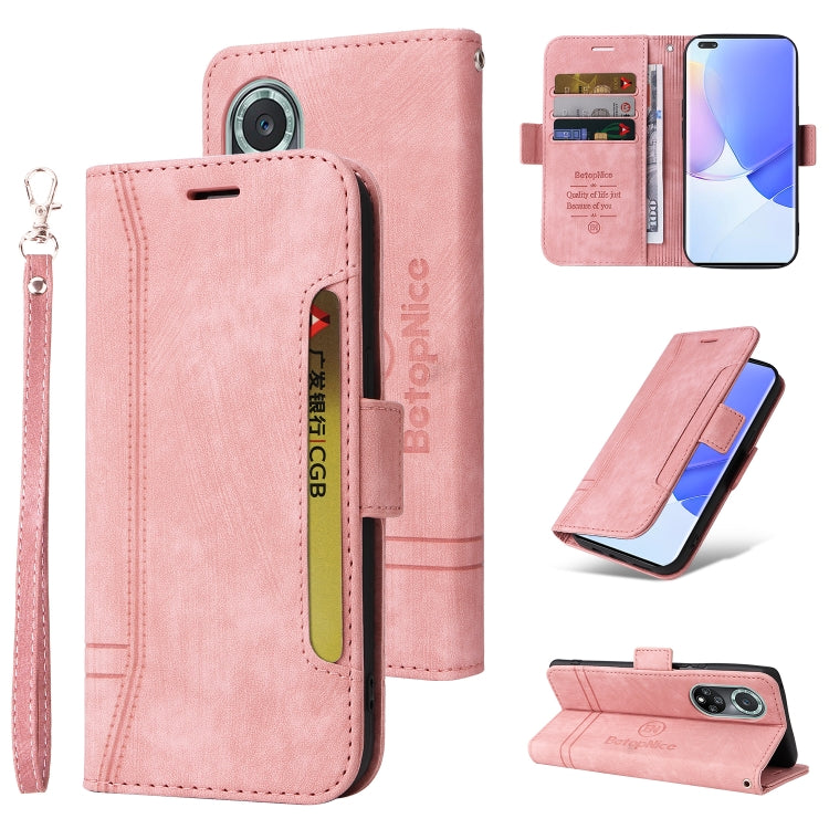 BETOPNICE Custodia per telefono in pelle con fibbia a doppio lato, For Huawei nova 9 SE, For Motorola Moto E32, For Huawei nova 9 Pro, For Honor Magic4