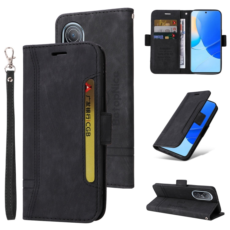 BETOPNICE Custodia per telefono in pelle con fibbia a doppio lato, For Huawei nova 9 SE, For Motorola Moto E32, For Huawei nova 9 Pro, For Honor Magic4