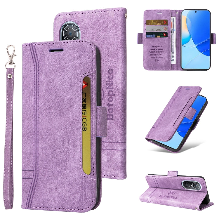 BETOPNICE Custodia per telefono in pelle con fibbia a doppio lato, For Huawei nova 9 SE, For Motorola Moto E32, For Huawei nova 9 Pro, For Honor Magic4
