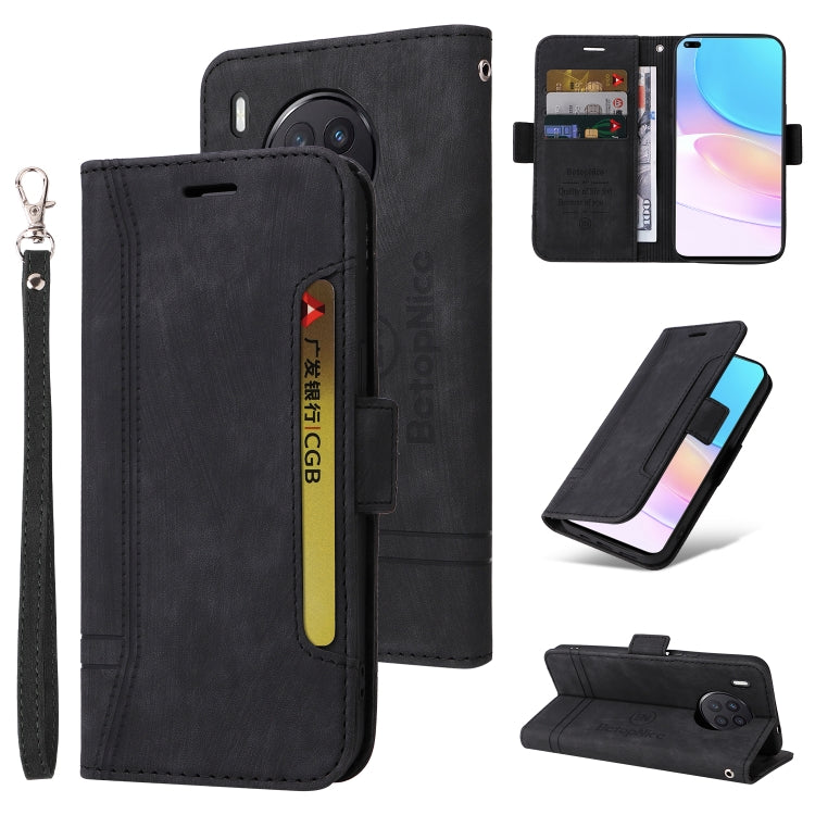 BETOPNICE Custodia per telefono in pelle con fibbia a doppio lato, For Honor X8, For Huawei nova 8i, For Motorola Moto G52 / G82, For Honor X7