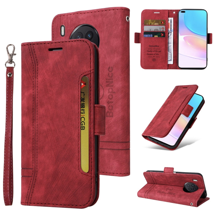 BETOPNICE Custodia per telefono in pelle con fibbia a doppio lato, For Honor X8, For Huawei nova 8i, For Motorola Moto G52 / G82, For Honor X7