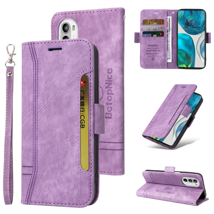 BETOPNICE Custodia per telefono in pelle con fibbia a doppio lato, For Honor X8, For Huawei nova 8i, For Motorola Moto G52 / G82, For Honor X7