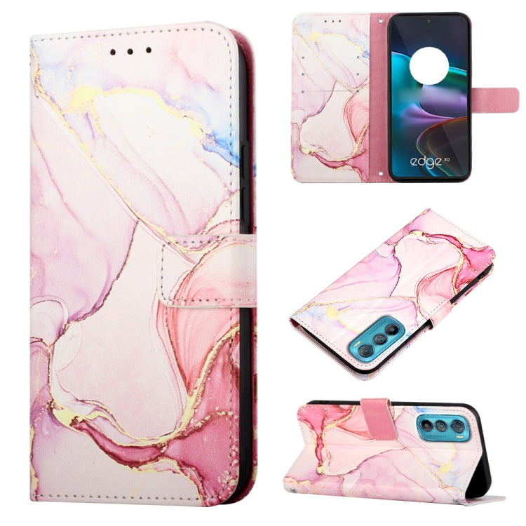 Cassa del telefono di cuoio di vibrazione del modello di marmo PT003, For Motorola Edge 30, For Motorola Moto G32, For Motorola Moto G62 5G, For Motorola Moto S30 Pro 5G