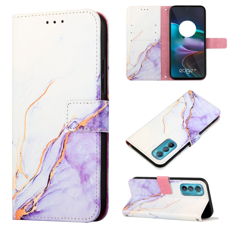 Cassa del telefono di cuoio di vibrazione del modello di marmo PT003, For Motorola Edge 30, For Motorola Moto G32, For Motorola Moto G62 5G, For Motorola Moto S30 Pro 5G