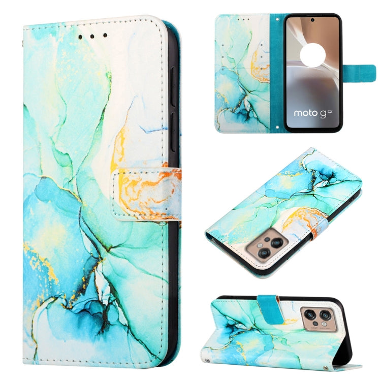Cassa del telefono di cuoio di vibrazione del modello di marmo PT003, For Motorola Edge 30, For Motorola Moto G32, For Motorola Moto G62 5G, For Motorola Moto S30 Pro 5G