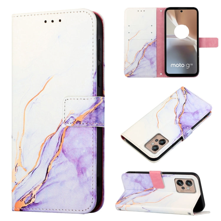 Cassa del telefono di cuoio di vibrazione del modello di marmo PT003, For Motorola Edge 30, For Motorola Moto G32, For Motorola Moto G62 5G, For Motorola Moto S30 Pro 5G