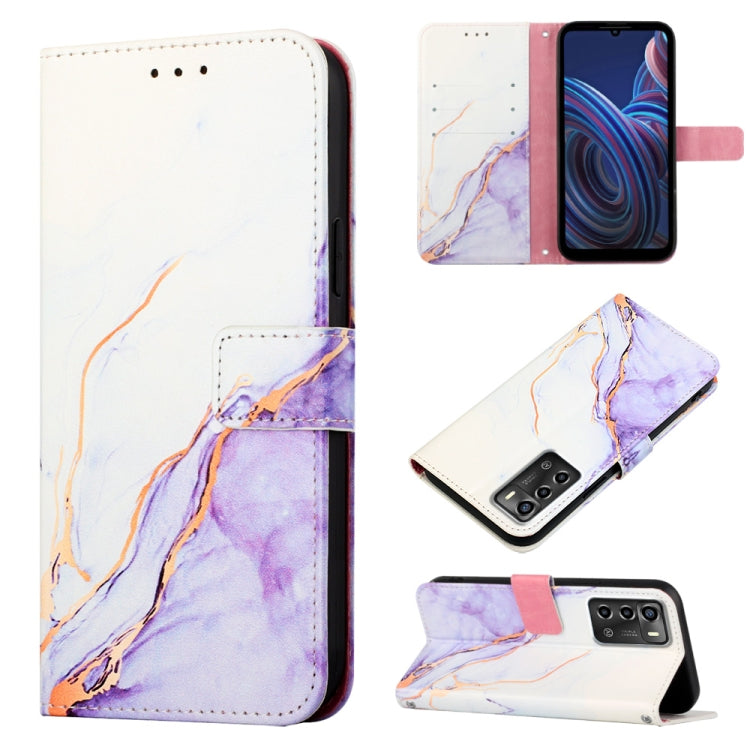 Cassa del telefono di cuoio di vibrazione del modello di marmo PT003, For Motorola Moto X30 Pro 5G, For OnePlus 10T 5G, For ZTE Blade A52, For ZTE Blade A72