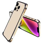Custodia per telefono con telaio in TPU + lega di alluminio, For iPhone 14, For iPhone 14 Plus
