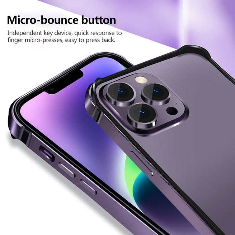 Custodia per telefono con telaio in TPU + lega di alluminio, For iPhone 14, For iPhone 14 Plus