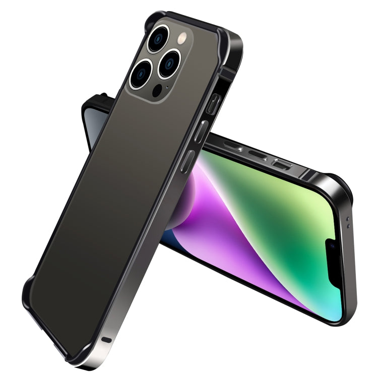 Custodia per telefono con telaio in TPU + lega di alluminio, For iPhone 14, For iPhone 14 Plus