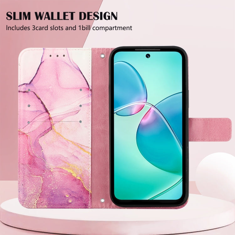 Cassa del telefono di cuoio di vibrazione del modello di marmo PT003, For Infinix Hot 12 Play / 12 Play NFC, For Infinix Hot 12i X665, For Infinix Hot 12 X6817, For Infinix Note 12 Pro 4G