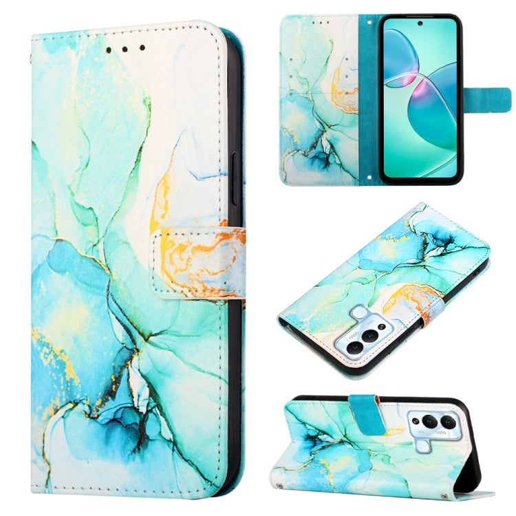 Cassa del telefono di cuoio di vibrazione del modello di marmo PT003, For Infinix Hot 12 Play / 12 Play NFC, For Infinix Hot 12i X665, For Infinix Hot 12 X6817, For Infinix Note 12 Pro 4G