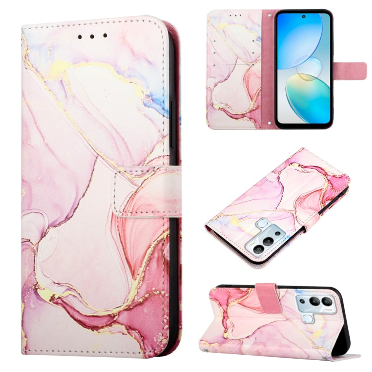 Cassa del telefono di cuoio di vibrazione del modello di marmo PT003, For Infinix Hot 12 Play / 12 Play NFC, For Infinix Hot 12i X665, For Infinix Hot 12 X6817, For Infinix Note 12 Pro 4G