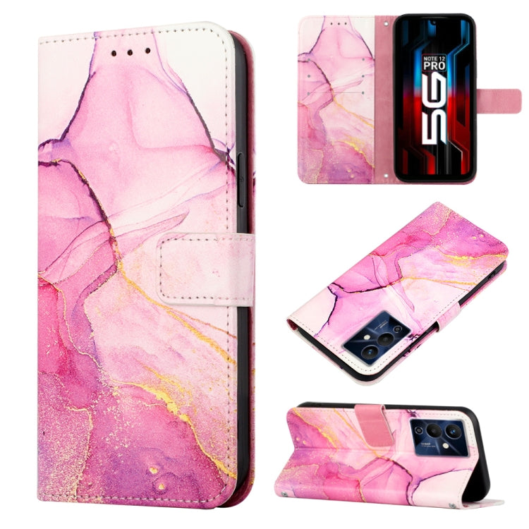 Cassa del telefono di cuoio di vibrazione del modello di marmo PT003, For Infinix Note 12 Pro 5G, For Infinix Note 12 G96