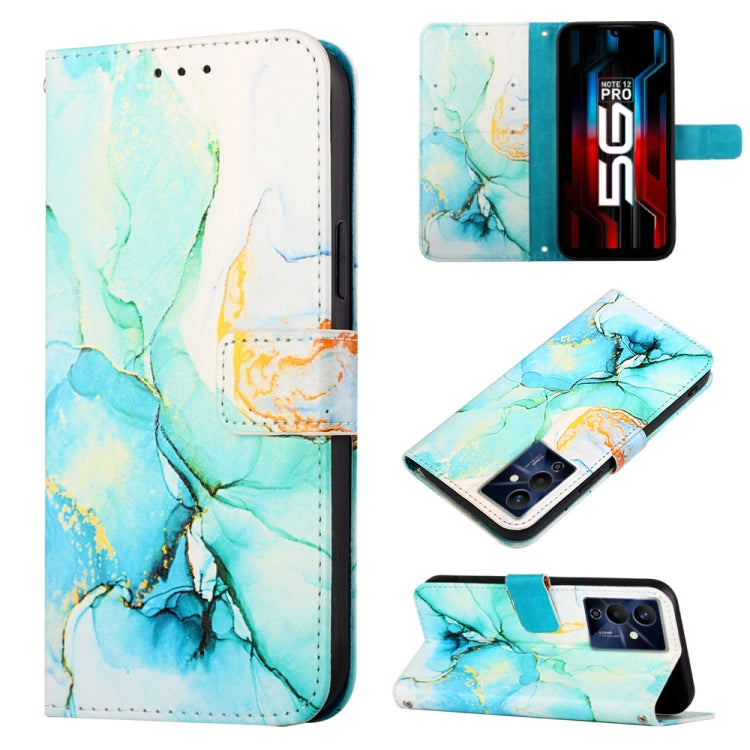Cassa del telefono di cuoio di vibrazione del modello di marmo PT003, For Infinix Note 12 Pro 5G, For Infinix Note 12 G96