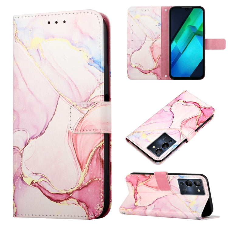 Cassa del telefono di cuoio di vibrazione del modello di marmo PT003, For Infinix Note 12 Pro 5G, For Infinix Note 12 G96