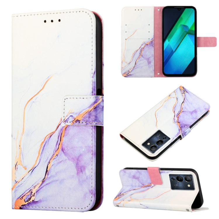 Cassa del telefono di cuoio di vibrazione del modello di marmo PT003, For Infinix Note 12 Pro 5G, For Infinix Note 12 G96