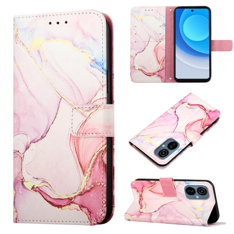 Cassa del telefono di cuoio di vibrazione del modello di marmo PT003, For Tecno Camon 19, For Tecno Camon 19 Neo, For Tecno Camon 19 Pro 5G, For Tecno Pop 6
