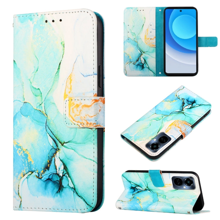 Cassa del telefono di cuoio di vibrazione del modello di marmo PT003, For Tecno Camon 19, For Tecno Camon 19 Neo, For Tecno Camon 19 Pro 5G, For Tecno Pop 6