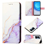 Cassa del telefono di cuoio di vibrazione del modello di marmo PT003, For Tecno Camon 19, For Tecno Camon 19 Neo, For Tecno Camon 19 Pro 5G, For Tecno Pop 6