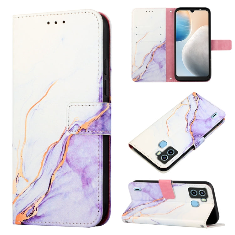 Cassa del telefono di cuoio di vibrazione del modello di marmo PT003, For Tecno Camon 19, For Tecno Camon 19 Neo, For Tecno Camon 19 Pro 5G, For Tecno Pop 6
