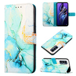 Cassa del telefono di cuoio di vibrazione del modello di marmo PT003, For Tecno Pova 3 LE7, For Tecno Spark 9 Pro / Spark 9T