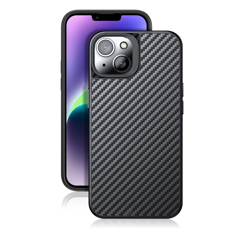 Custodia per telefono in fibra di carbonio Kevlar TPU, For iPhone 14, For iPhone 14 Plus, For iPhone 14 Pro, For iPhone 14 Pro Max