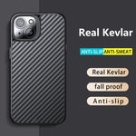 Custodia per telefono in fibra di carbonio Kevlar TPU, For iPhone 14, For iPhone 14 Plus, For iPhone 14 Pro, For iPhone 14 Pro Max