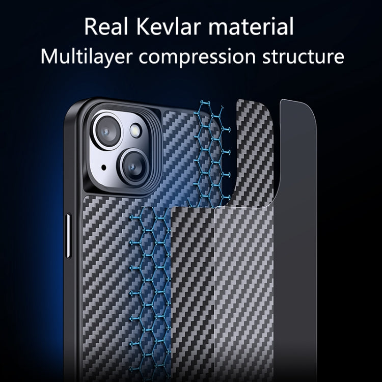 Custodia per telefono in fibra di carbonio Kevlar TPU, For iPhone 14, For iPhone 14 Plus, For iPhone 14 Pro, For iPhone 14 Pro Max