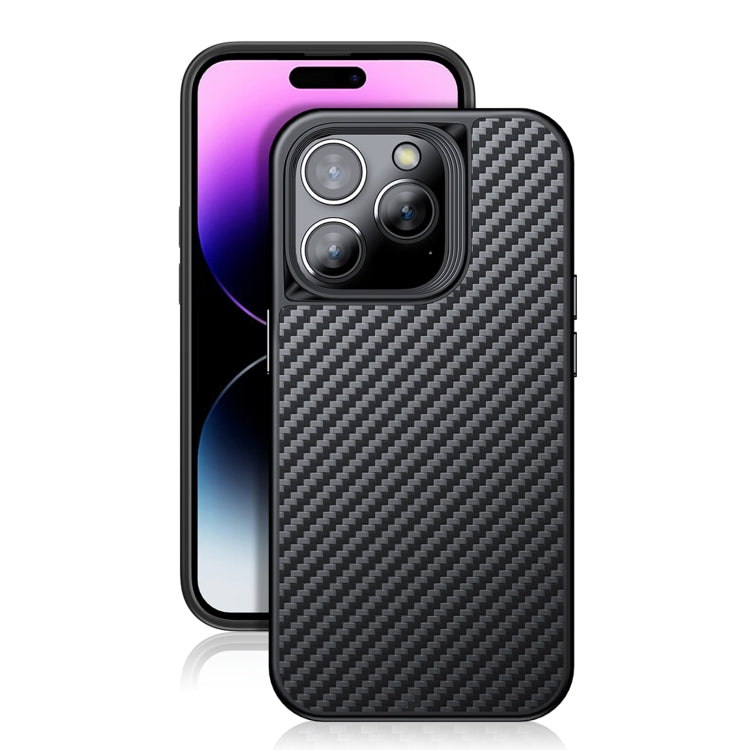 Custodia per telefono in fibra di carbonio Kevlar TPU, For iPhone 14, For iPhone 14 Plus, For iPhone 14 Pro, For iPhone 14 Pro Max