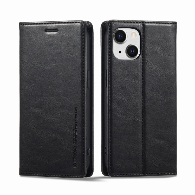 Custodia per telefono in pelle antifurto LC.IMEEKE RFID, For iPhone 13, For iPhone 13 Mini, For iPhone 14, For iPhone 14 Plus