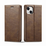 Custodia per telefono in pelle antifurto LC.IMEEKE RFID, For iPhone 13, For iPhone 13 Mini, For iPhone 14, For iPhone 14 Plus