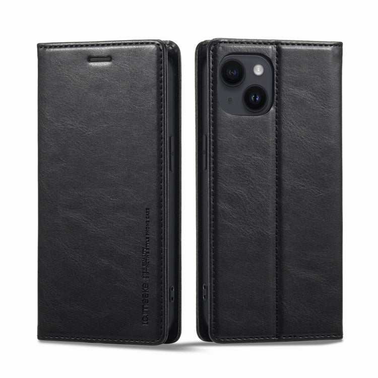 Custodia per telefono in pelle antifurto LC.IMEEKE RFID, For iPhone 13, For iPhone 13 Mini, For iPhone 14, For iPhone 14 Plus