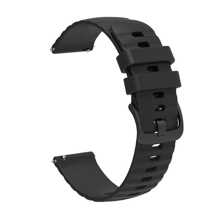 Cinturino per orologio in silicone con texture Pockmark universale Wave, 20mm, 22mm