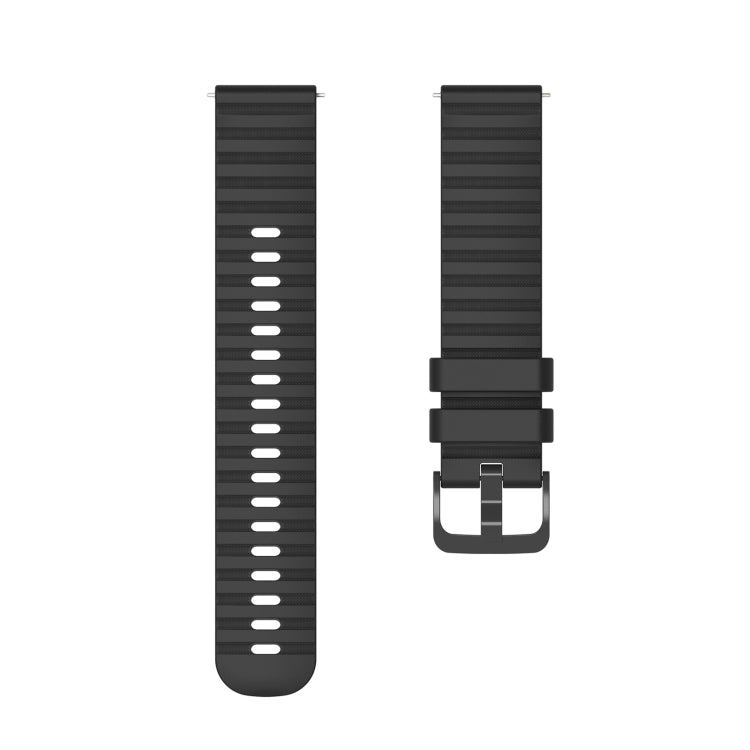 Cinturino per orologio in silicone con texture Pockmark universale Wave, 20mm, 22mm