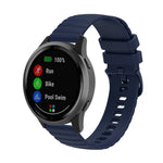 Cinturino per orologio in silicone con texture Pockmark universale Wave, 20mm, 22mm