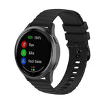 Cinturino per orologio in silicone con texture Pockmark universale Wave, 20mm, 22mm