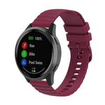 Cinturino per orologio in silicone con texture Pockmark universale Wave, 20mm, 22mm