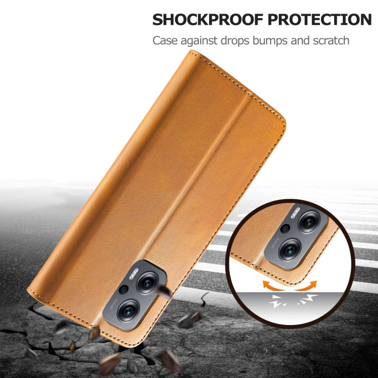 LC.IMEEKE Custodia per cellulare in pelle di vitello, For Xiaomi Redmi 10 Prime＋5G, For Xiaomi Redmi 11 Prime 5G