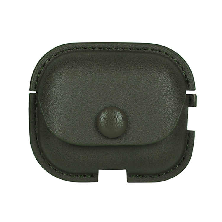 Custodia protettiva per auricolari in pelle PU Litchi Texture con gancio, For AirPods Pro 2 with Hook