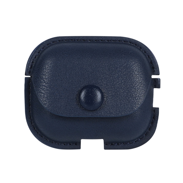 Custodia protettiva per auricolari in pelle PU Litchi Texture con gancio, For AirPods Pro 2 with Hook