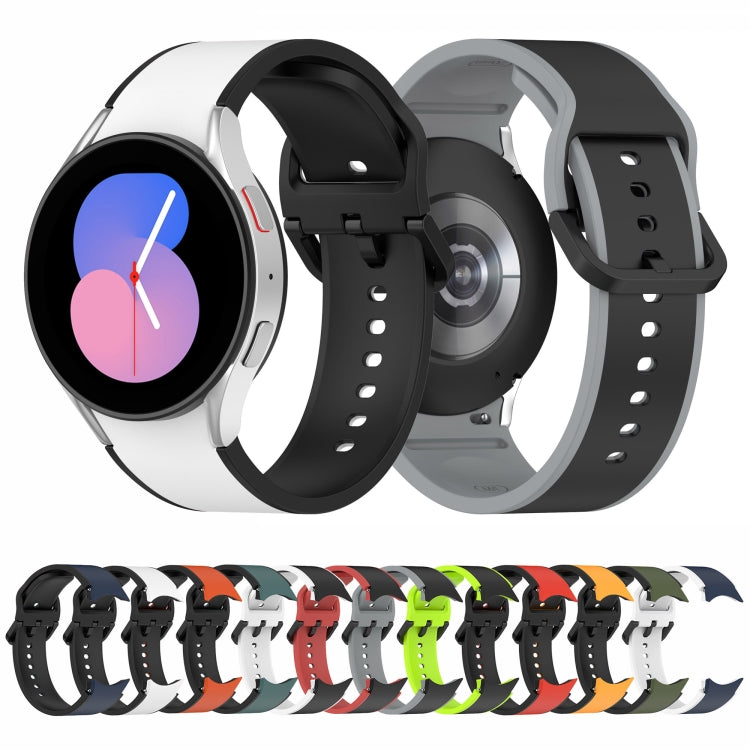 Cinturino in silicone bicolore, For Samsung Galaxy Watch5 40mm / 44mm