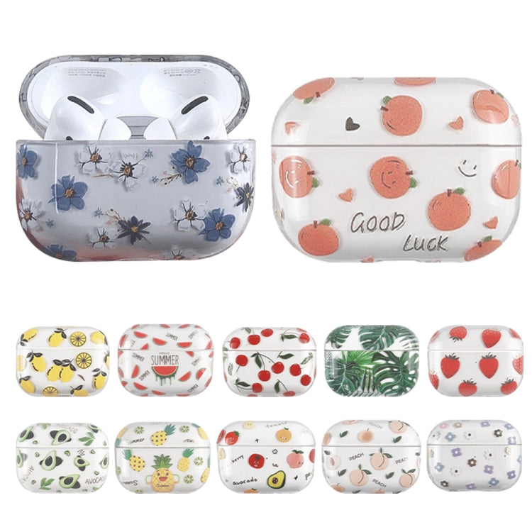 Bronzing Fruit Pattern PC Auricolare Custodia protettiva rigida, For AirPods Pro 2