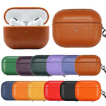 Custodia protettiva per auricolari Bluetooth wireless in pelle PU, For Apple AirPods Pro, For Apple AirPods Pro 2