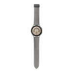 Per Samsung Galaxy Watch5 40mm / 44mm Litchi cinturino in vera pelle, Black Buckle, Silver Buckle