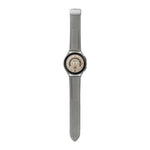 Per Samsung Galaxy Watch5 40mm / 44mm Litchi cinturino in vera pelle, Black Buckle, Silver Buckle