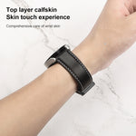 Per Samsung Galaxy Watch5 40mm / 44mm Cinturino in vera pelle intrecciata, Black Buckle, Silver Buckle